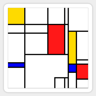 Bauhaus geometric #5 Sticker